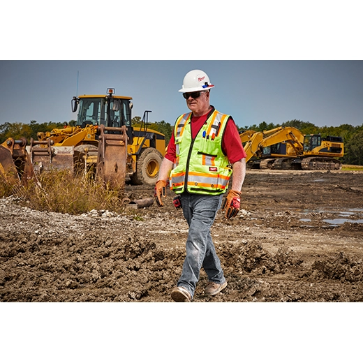 48-73-5161, 48-73-5162, 48-73-5163, 48-73-5164 - Class 2 Surveyor's High Visibility Yellow Safety Vest - L/XL