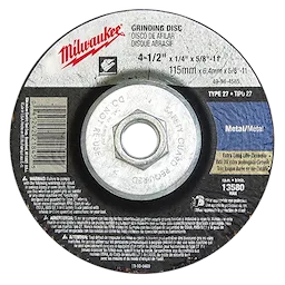 49-94-4585 - 4-1/2" X 1/4" X 5/8-11" GRINDING WHEEL (TYPE 27)