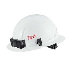 48-73-1031 - Full Brim Non Vented Hard Hat, Type 1, Class E (small logo)