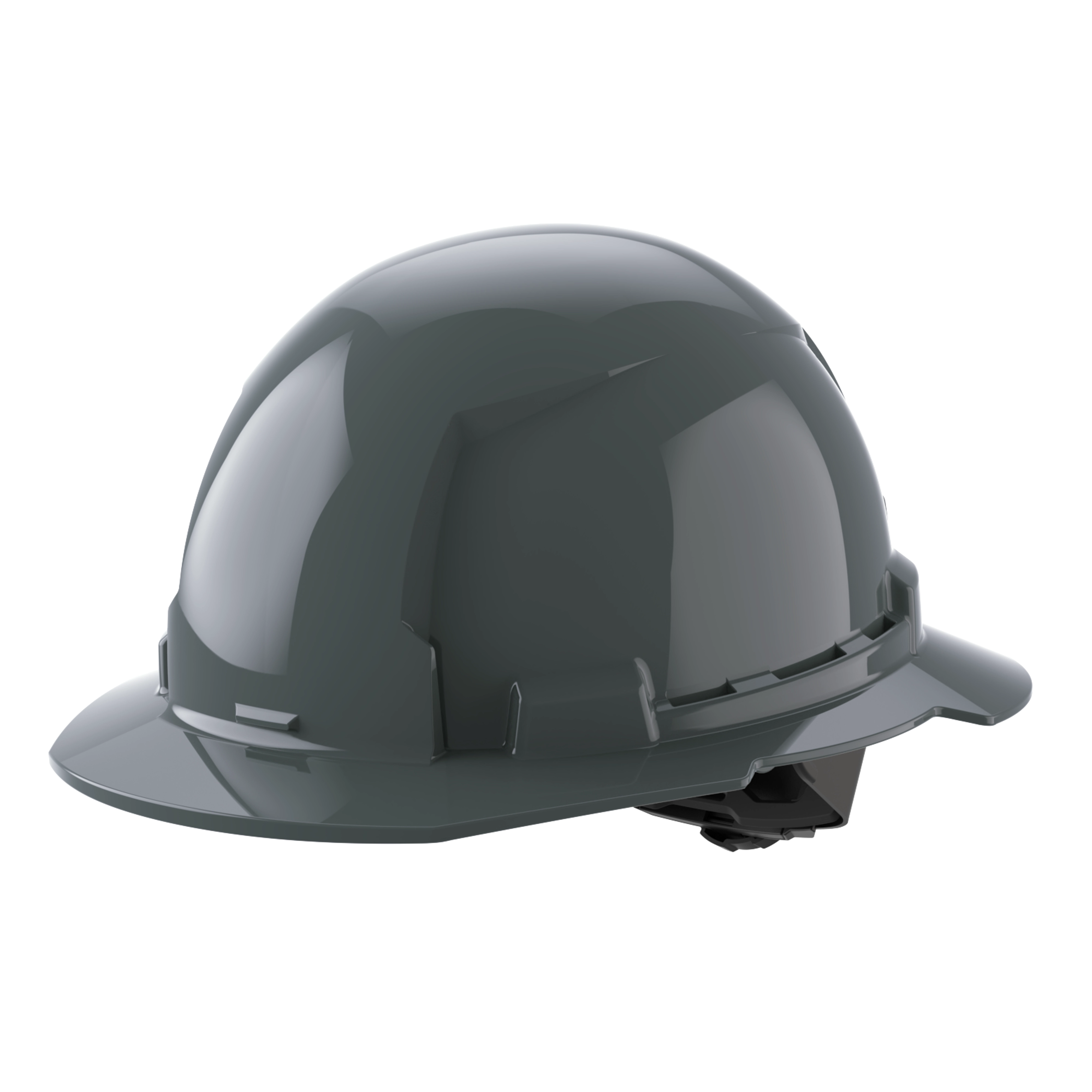 Image of the Milwaukee BOLT Gray Full Brim Hard Hat w/4pt Ratcheting Suspension (USA) - Type 1, Class E