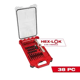 SAE Tap & Die PACKOUT™ Set w/ Hex-LOK™ 2-in-1 Handle - 38PC