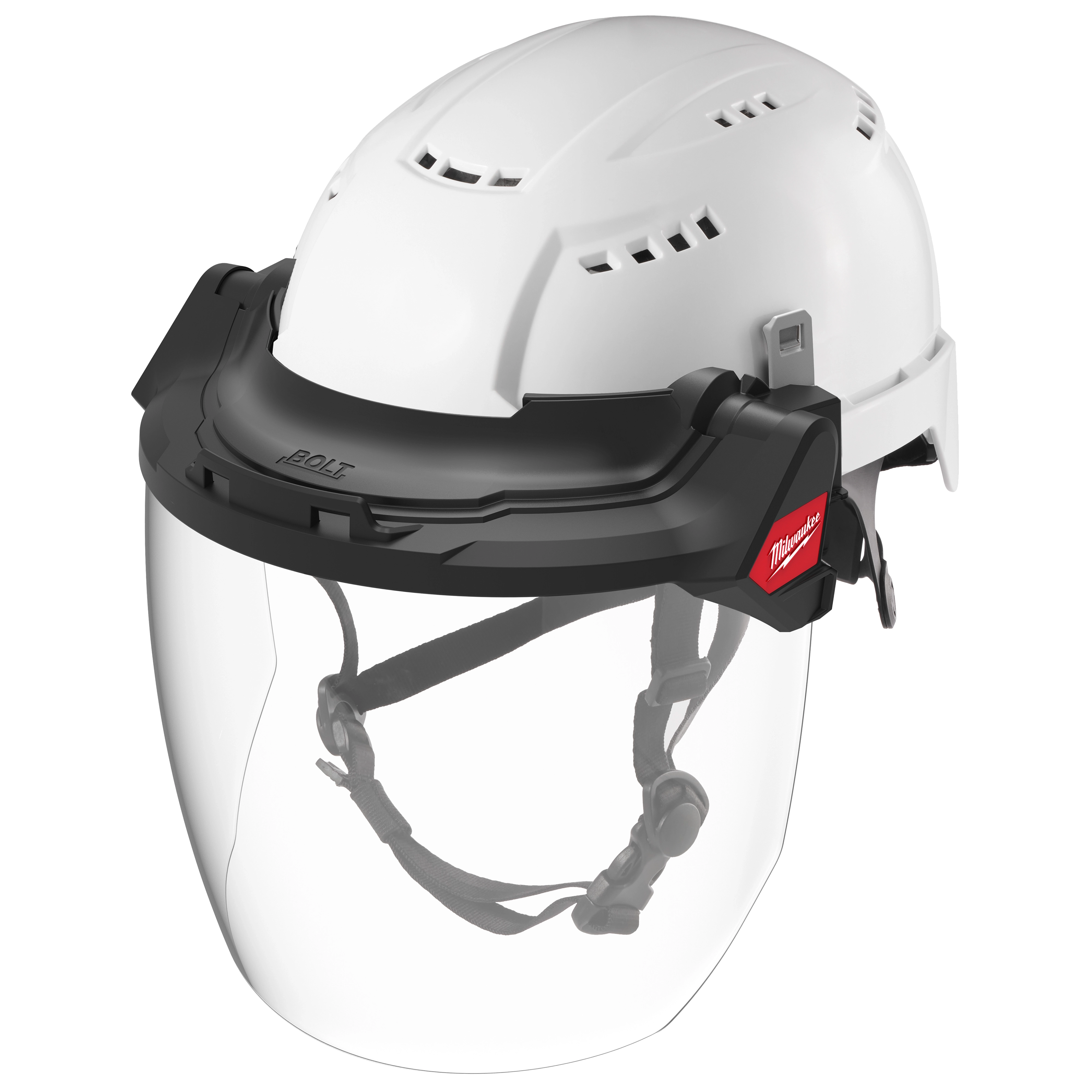 BOLT™ Gasketed Full Face Shield - Clear Dual Coat Lens (Compatible with Milwaukee® BOLT™ Safety Helmets & BOLT™ Hard Hats)