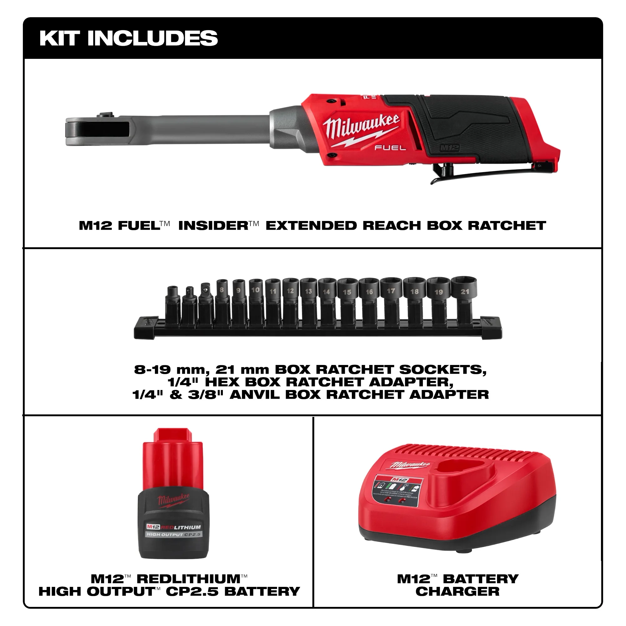 Milwaukee extended ratchet kit sale