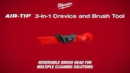 Milwaukee AIR-TIP 3-in-1 Crevice and Brush Tool