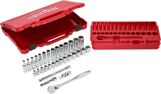 48-22-9508 - 32pc 3/8" Drive Metric Ratchet and Socket Set