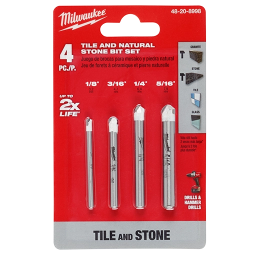 48-20-8998 - Tile and Natural Stone Bit, 4pc set