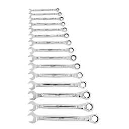 48-22-9416 - 15 pc. Metric Ratcheting Combination Wrench Set