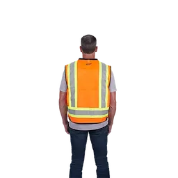 48-73-5165, 48-73-5166, 48-73-5167, 48-73-5168 - Class 2 Surveyor's High Visibility Orange Safety Vest - L/XL