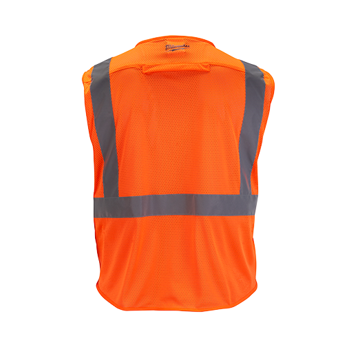 48-73-5115, 48-73-5116, 48-73-5117, 48-73-5118 - Class 2 High Visibility Orange Mesh Safety Vest - L/XL