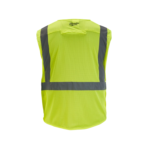 48-73-5111, 48-73-5112, 48-73-5113, 48-73-5114 - Class 2 High Visibility Yellow Mesh Safety Vest - L/XL