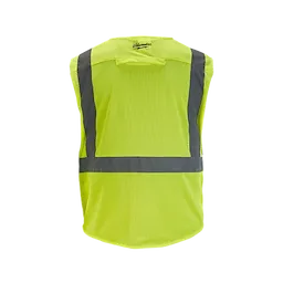 48-73-5111, 48-73-5112, 48-73-5113, 48-73-5114 - Class 2 High Visibility Yellow Mesh Safety Vest - L/XL