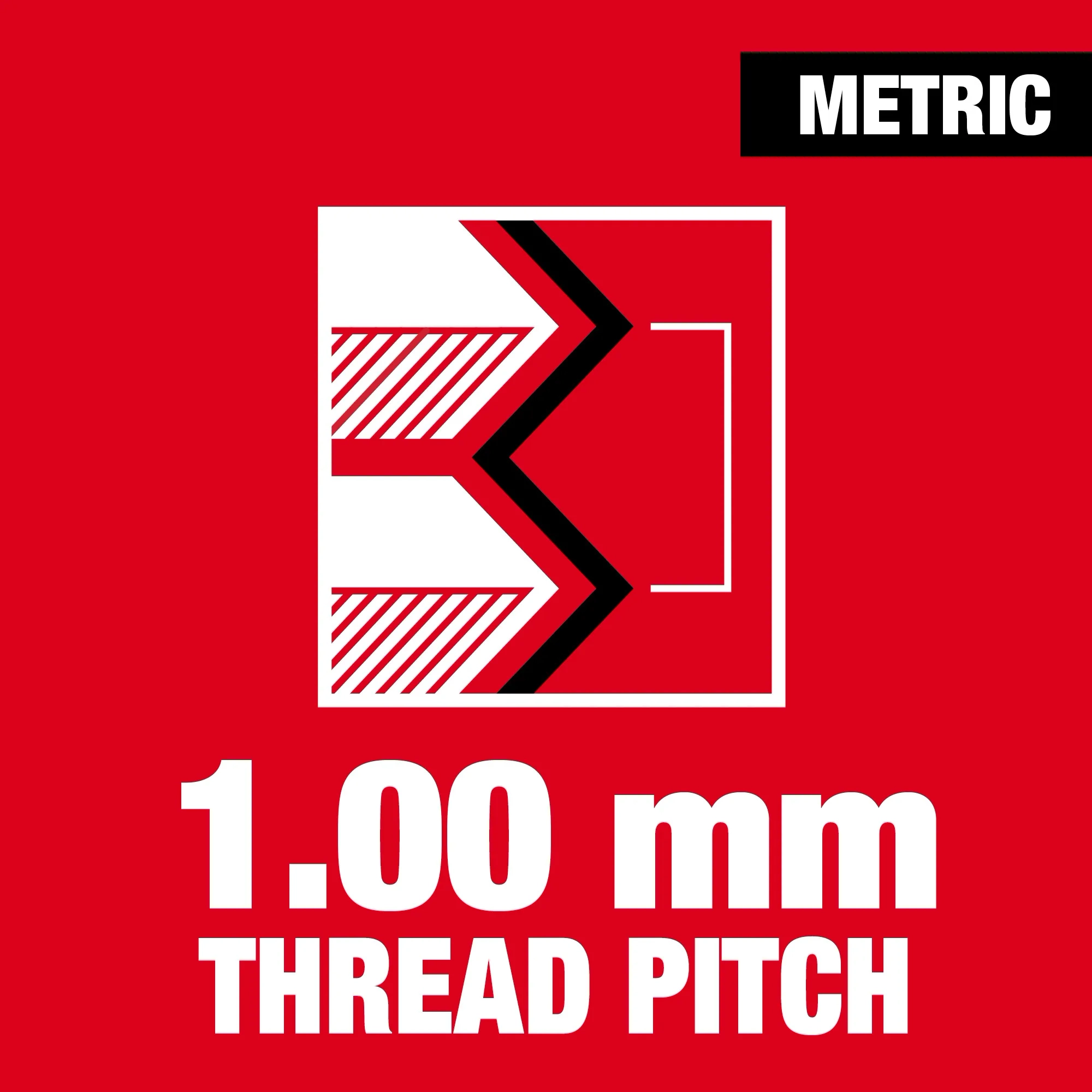 1.00 mm thread pitch