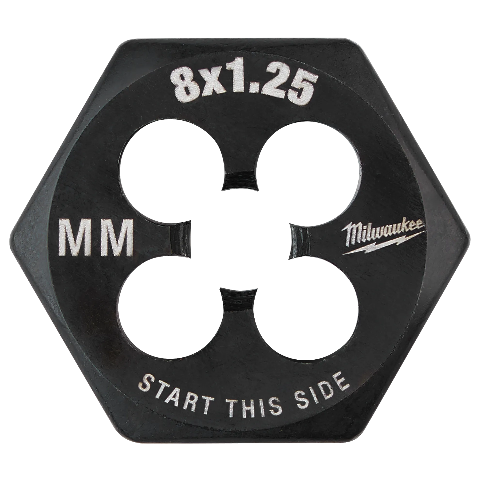 M8-1.25 mm 1-Inch Hex Threading Die