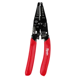 10-28 AWG Multi-Purpose Dipped Grip Wire Stripper & Cutter w/ Reinforced Head