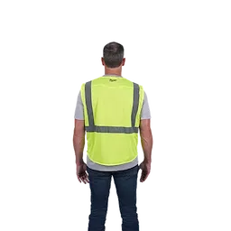 48-73-5111, 48-73-5112, 48-73-5113, 48-73-5114 - Class 2 High Visibility Yellow Mesh Safety Vest - L/XL