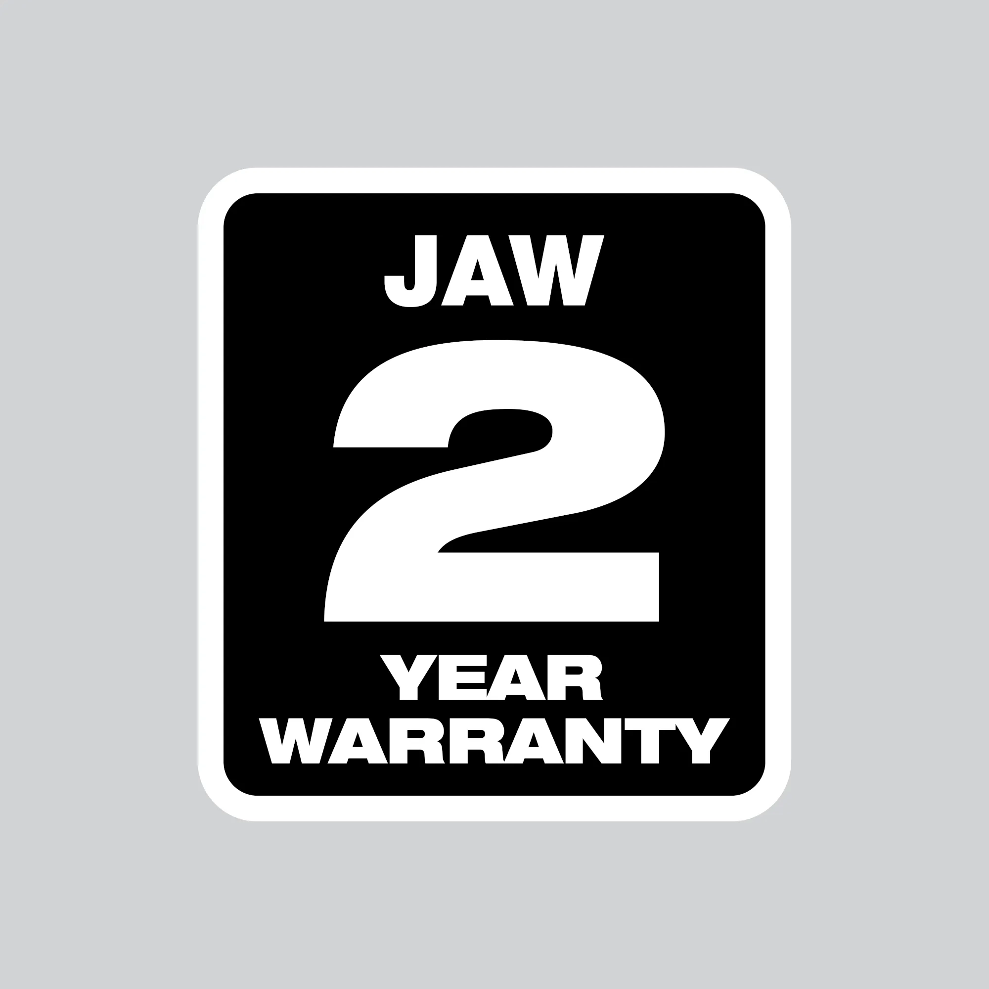 2 year jaw warranty logo