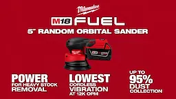 Milwaukee® M18­ FUEL™ 5" Random Orbital Sander