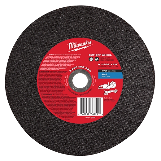 49-94-9000 - 9" Abrasive Cut Off Wheel