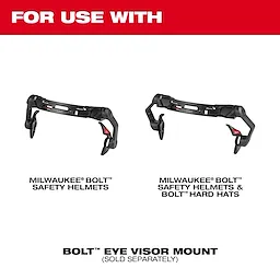 For Use With image of the Milwaukee BOLT Eye Visor Mount