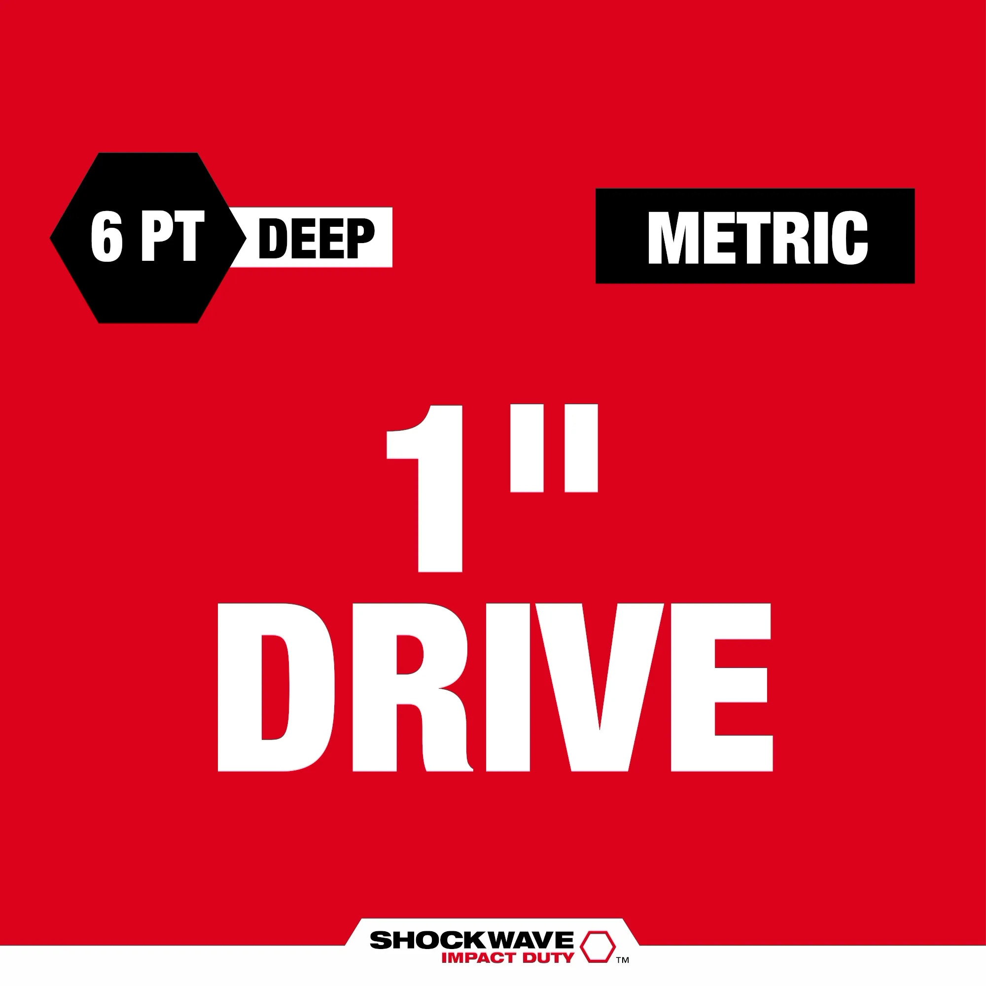 6 Point Metric 1" Drive