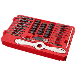 SAE Tap & Die PACKOUT™ Set w/ Hex-LOK™ 2-in-1 Handle in PACKOUT case