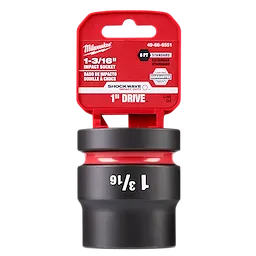 SHOCKWAVE Impact Duty™ 1" Drive 1-3/16" Standard 6 Point Socket in its packaging