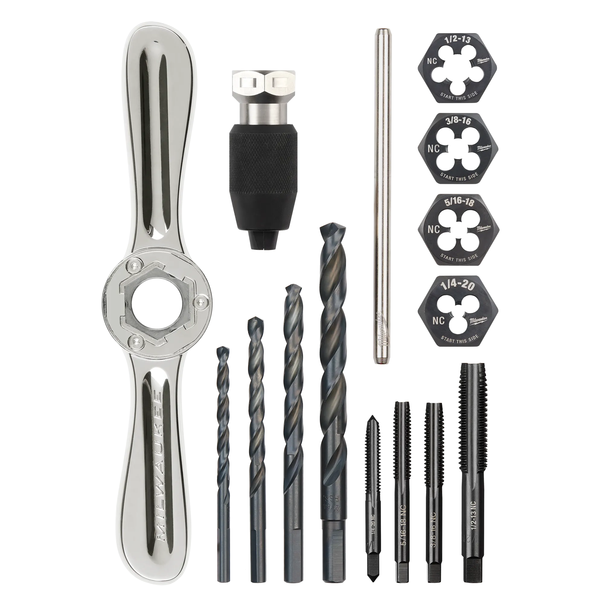 15PC SAE Tap and Die Set with Hex-LOK™ 2-in-1 Handle