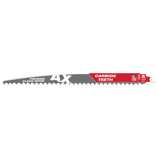 48-00-5233 - 3 TPI 12" The AX™ with Carbide Teeth for Pruning & Clean Wood Sawzall Blade 1PK