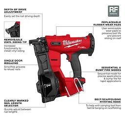 Milwaukee 18v roofing nailer sale