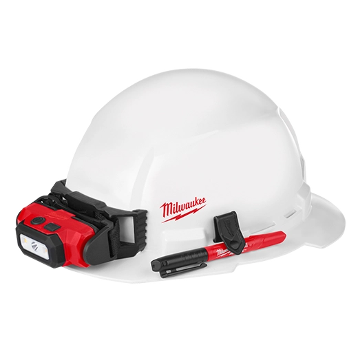 48-73-1031 - Full Brim Non Vented Hard Hat, Type 1, Class E (small logo)