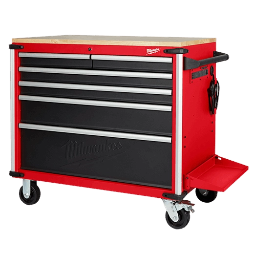 48-22-8539 - 40â€ Steel Storage with Wood Top