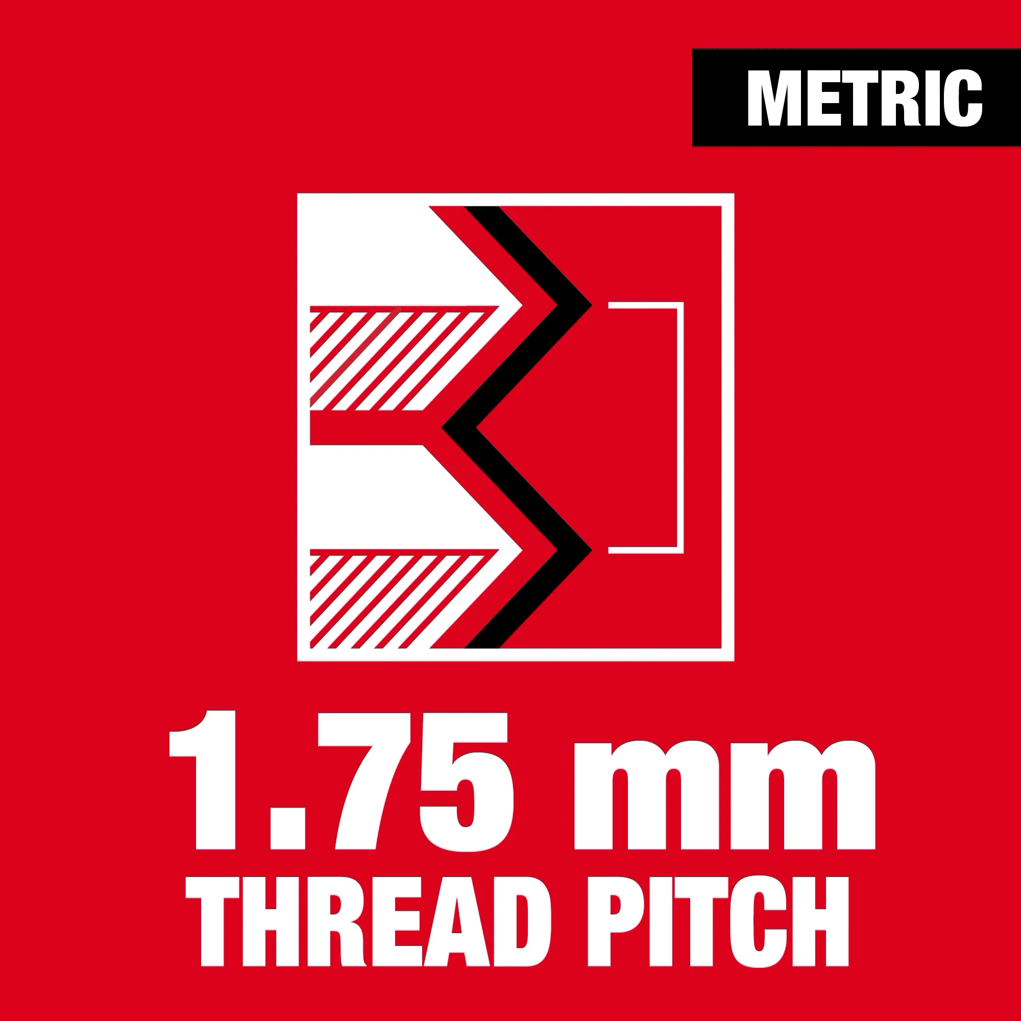 1.75 mm thread pitch