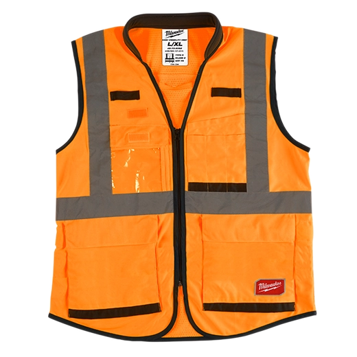 48-73-5092 - High Visibility Orange Performance Safety Vest - L/XL (CSA)