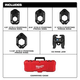 Includes image of the Milwaukee CTS-V Pivoting Press Ring Kit