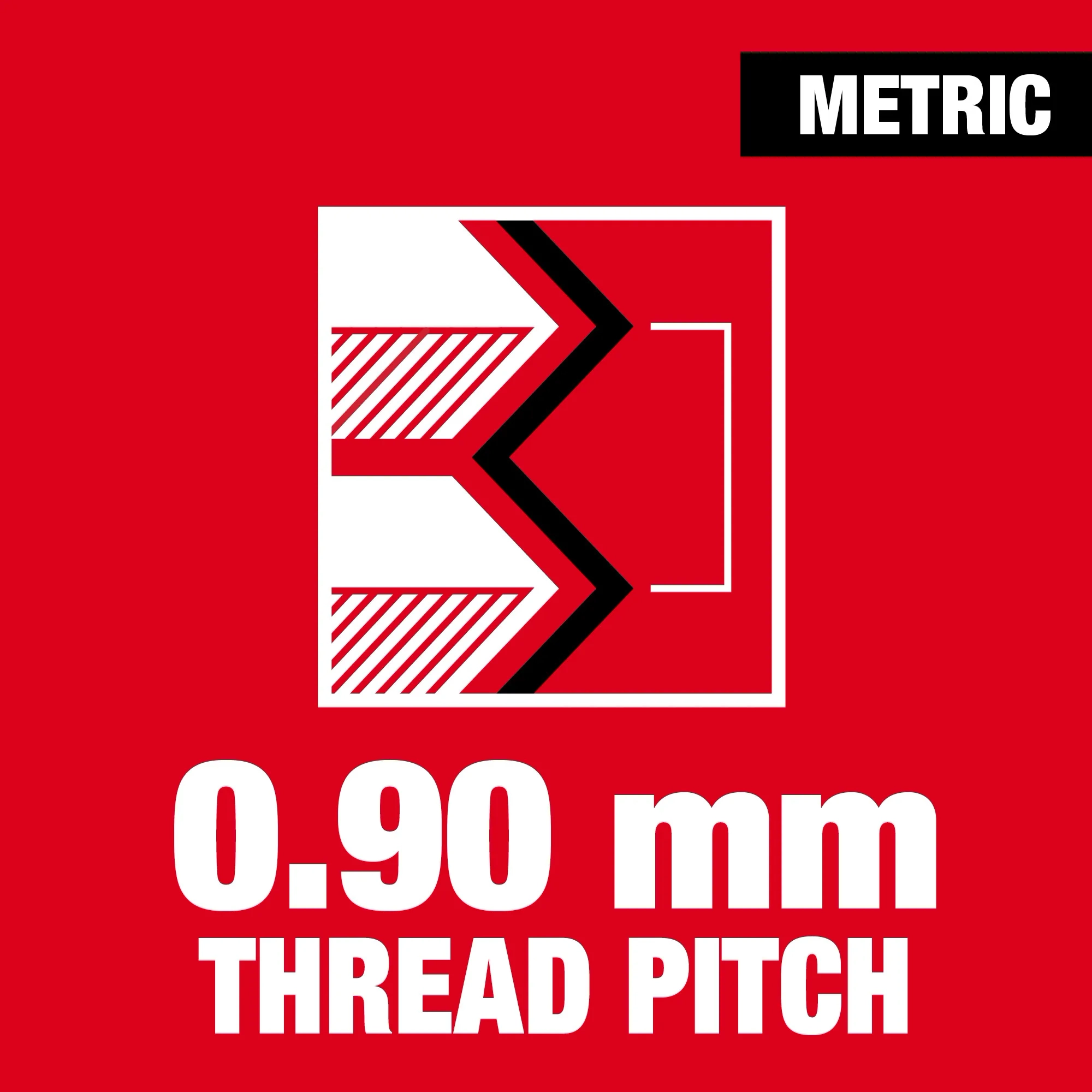 0.90 mm thread pitch