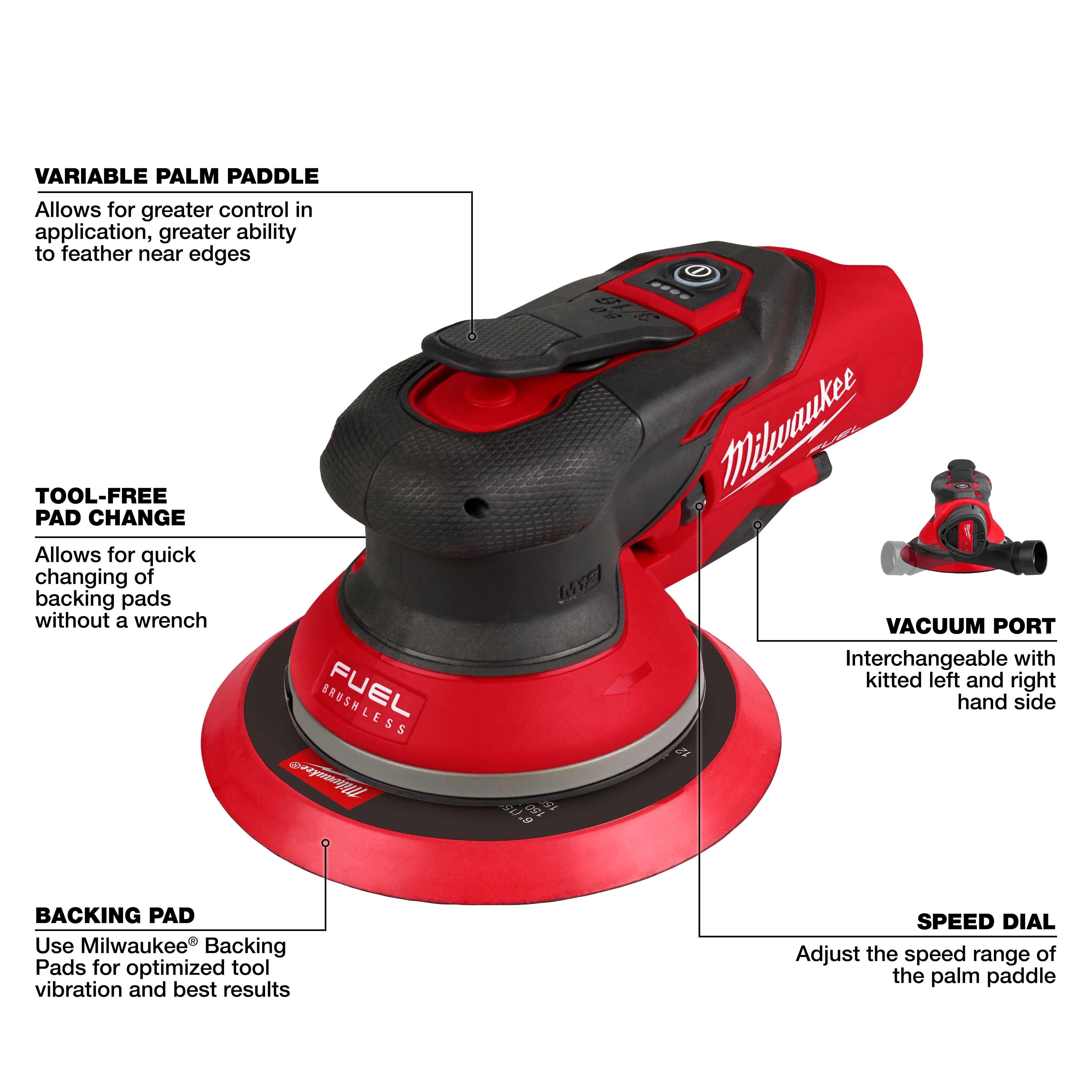 M12 FUEL™ 6" Random Orbital Sander Kit (3/16")