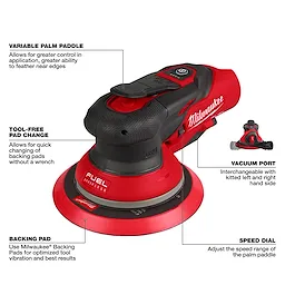 M12 FUEL™ 6" Random Orbital Sander Kit (3/16")