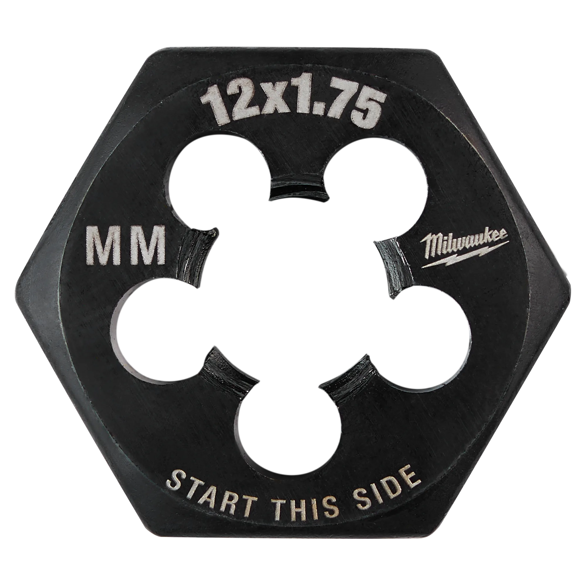 M12-1.75 mm 1-Inch Hex Threading Die