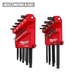 Primary image of the Milwaukee SAE/Metric 22-Key Ball End L-Key Set with Hex/Metric & SAE logo