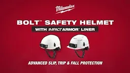 BOLT Safety Helmet with IMPACT ARMOR Liner