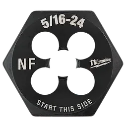 5/16"-24 NF 1-Inch Hex Threading Die