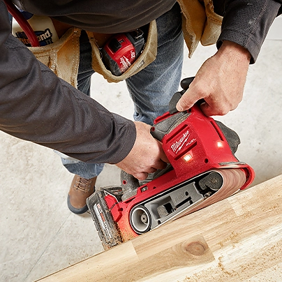 Milwaukee hand deals held belt sander