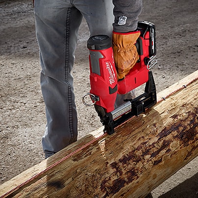 Battery powered fence online stapler