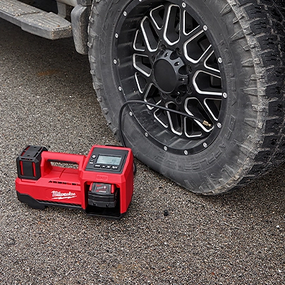 Milwaukee cordless tire discount inflator