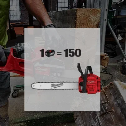 Milwaukee battery powered discount chainsaw