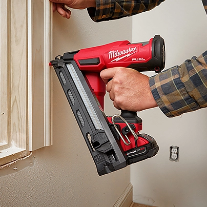 Milwaukee battery best sale powered finish nailer