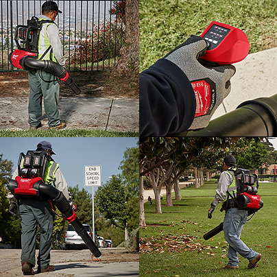 Milwaukee backpack on sale leaf blower