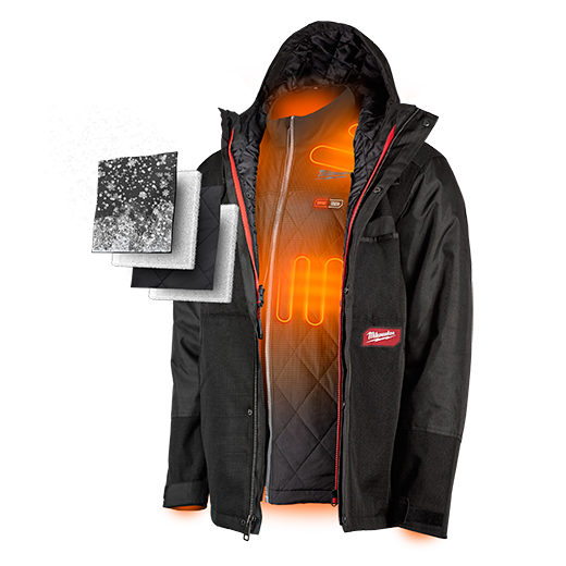 milwaukee 3 in 1 heated jacket