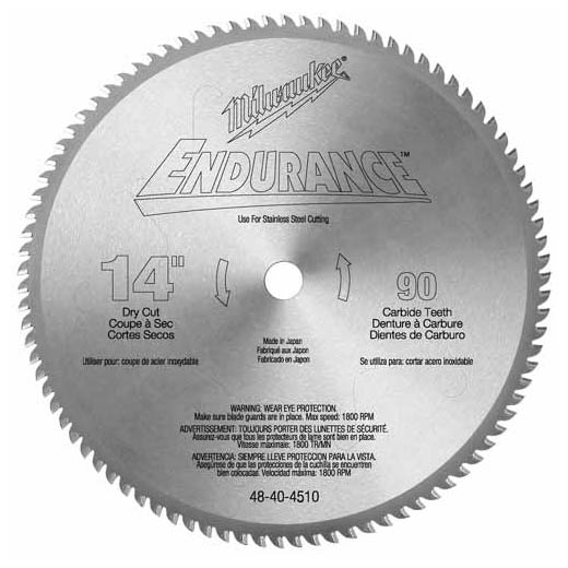 14" 90T Metal Cutting Circular Saw Blades | Milwaukee Tool