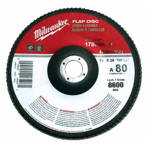 Product image for MILW 48-80-8032 FLAP DISC 7 X 7/8 8